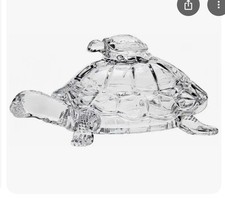 Godinger  Crystal Turtle Candy Box