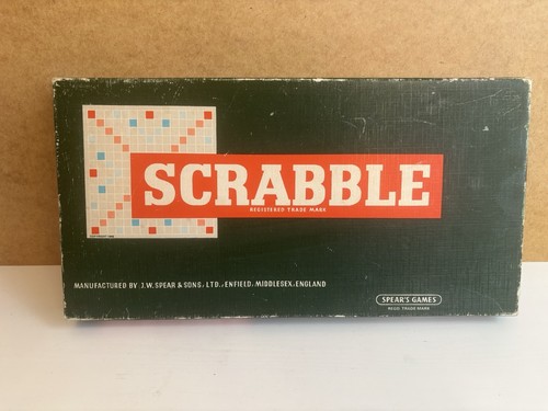 Vintage 1955 scrabble board - vintage,