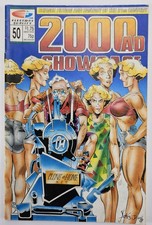 Vintage 1990 2000 AD Showcase #50 Fleetway Quality Sci-Fi Comic Book Issue