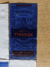 Vintage Bartholomew's Revised Half Inch Contoured Map for "Motorists & Cyclists"