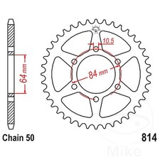 Rear sprocket tooth 530 - jt,