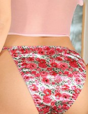 Silky feel floral satin