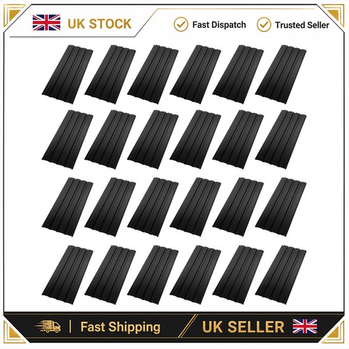 24pc black corrugated steel - 24pc,
