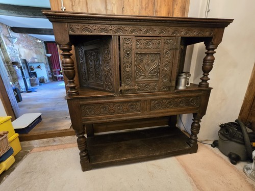 Antique court cupboard - antique,