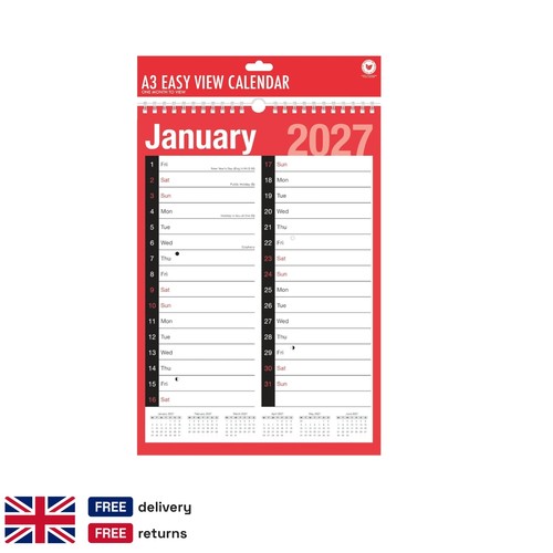 2027 wall calendar two - wall,