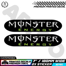 2x MONSTER ENERGY Vinyl Sticker Decal Car Window Bumper Race Livery Mod Sponsor