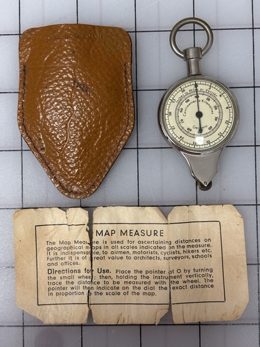 Vintage german map measurer - map,