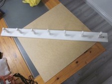 wooden coat hook rack with 7