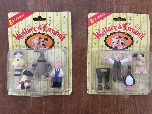 Wallace and gromit figures - wallace,