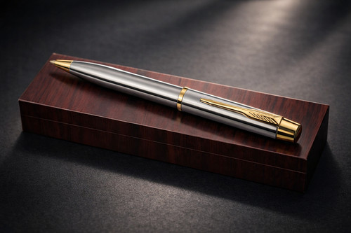 Elegant silver gold - silver, ballpoint