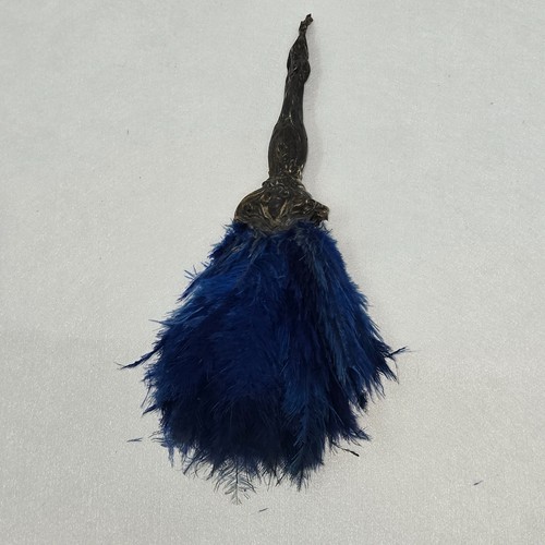 Antuque victorian blue ostrich - blue,