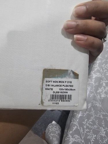 Dunelm double non iron pleated - non-iron,
