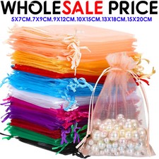 10-500Pcs Organza Gift Bags