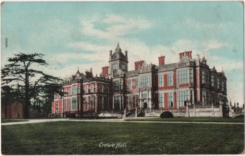 Vintage colour postcard crewe - colour,