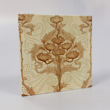 Antique Salvage Original Victorian Decorative Transfer Tile 6" (152mm)