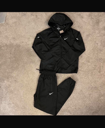 Nike men black hooded - black, full
