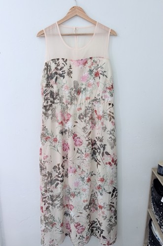 Kaleidoscope floral print mesh - print,