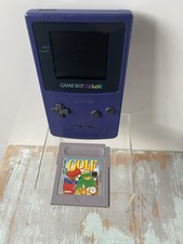 Game boy Colour Purple Grape Console With Free Game Cart Fully Working