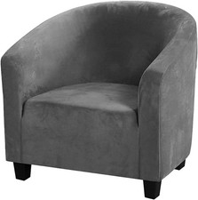 Soft Velvet Tub Chair Cover -