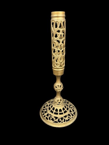 Vtg solid brass pedestal - vtg,
