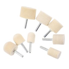 8 Pcs Nail Buffing Wheel Set Wool Felt Polishing Pad Polisher Equipment