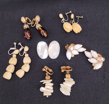 Vintage Jewelry Lot 6 Pair