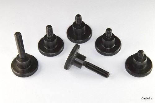 Knurled thumb screws black - thumb,