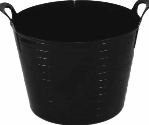 42litre black large flexi tub - black,