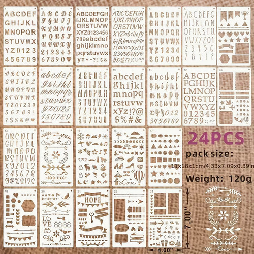 Stencils templates - 24,