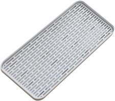 Drainer With Water Drip Tray 30x17.5cm Small Dish Drain Board Mat For Fruits Cup