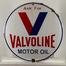 Valvoline Enamel Sign - Ø