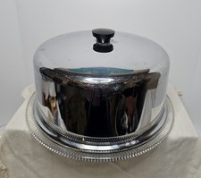 Vintage MCM Silver Tone Metal