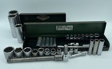 S-K Tools 36-Piece 1/4", 3/8" Drive Socket Mixed Set with 2 Metal Cases (USA)