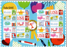 LS93  SMILERS 2015 GENERIC SHEET MNH