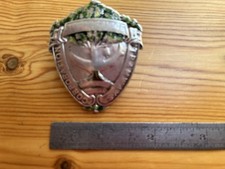 Glasgow Corporation Tramways Silver & Enamel 30 Year Service Cap Badge