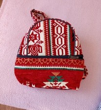Turkish festival tribal kilim aztec mini backpack