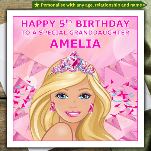 Barbie personalised birthday - barbie,