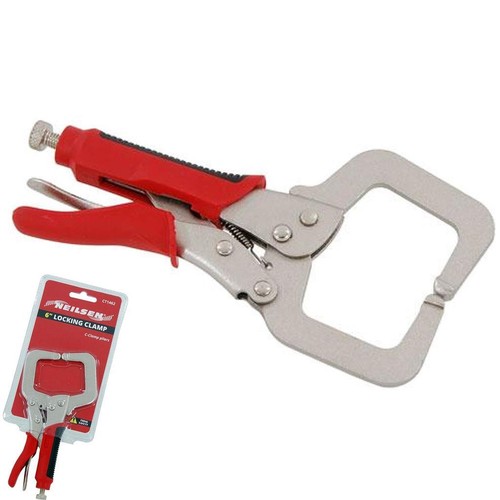 Locking mole grip c - 6", clamps