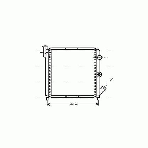 Radiator for renault super - super, 5