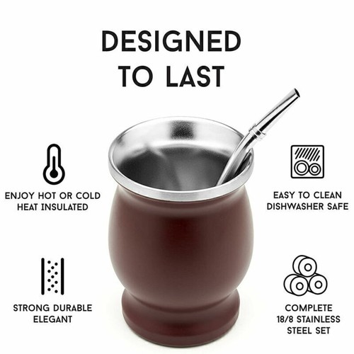 New 230ml stainless steel - new,