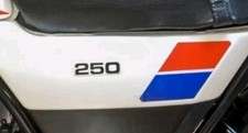 Yamaha DT250MX  UK 1980, dide panel decals