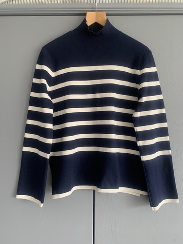 Ladies navy cream striped - h&m,