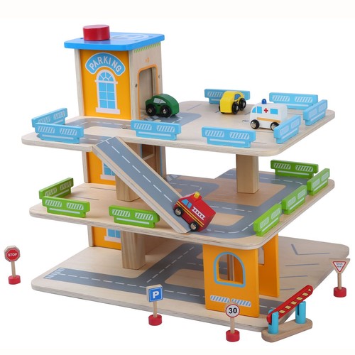 Wooden car park garage - wooden,