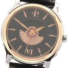 PERRELET Double rotor PG bezel black Dial Automatic Men's Watch_917012