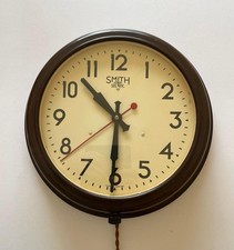 SMITHS BAKELITE SECTRIC CLOCK (10" DIAL)  REFURBISHED