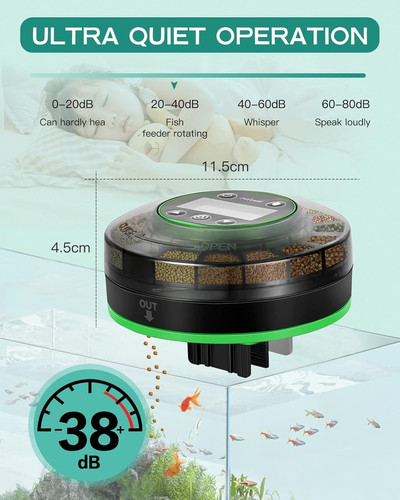 Automatic fish feeder for - fish,
