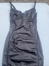 Oh Polly Black Dress Uk 8 