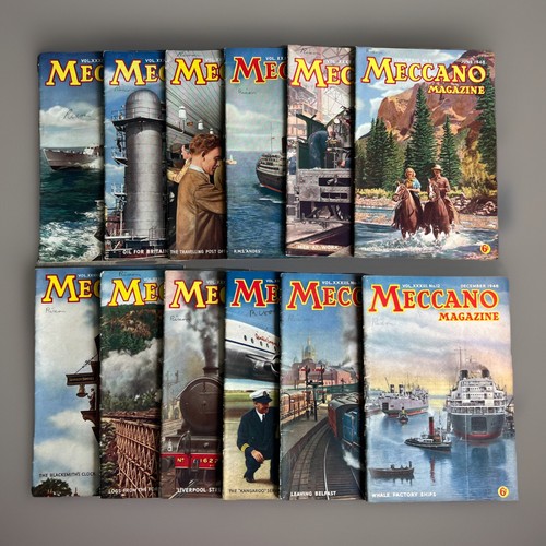 Meccano magazines 1948 - meccano,