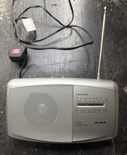 Alba TR4000 Portable FM/LW/MW 3-Band Radio, Silver