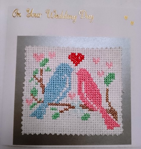 Wedding day card completed - card,